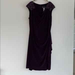 Stunning cocktail dress with beaded shoulders